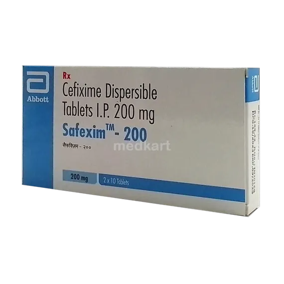 safexim 200mg tablet 10's